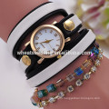 Top sale leather bracelet lady vogue watch